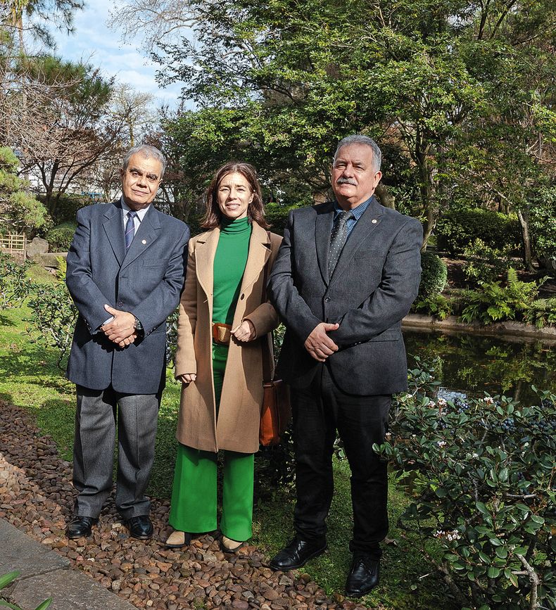 Juan Carlos Cibic, Jimena Risso y Carlos Nicola