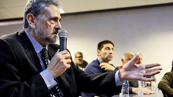 José Luis Palma y Willie Tucci durante una asamblea de clubes en la AUF. Foto: Santiago Mazzarovich, adhocFOTOS José Luis Palma y Willie Tucci durante una asamblea de clubes en la AUF. Foto: Santiago Mazzarovich, adhocFOTOS