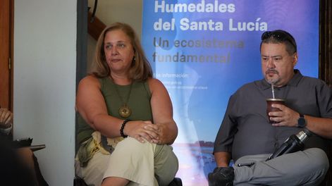 Estela Delgado en una actividad por el Día Mundial de los Humedales 2026.