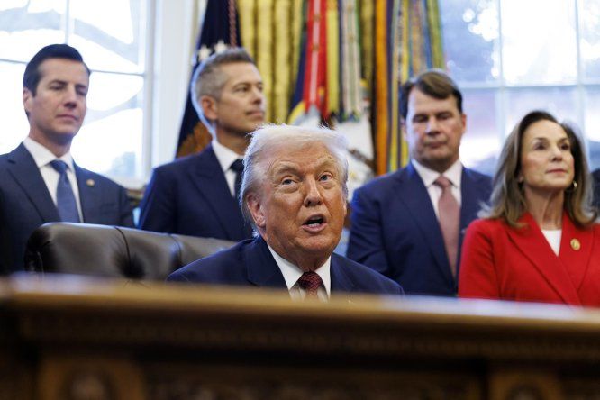 Donald Trump en la Casa Blanca.