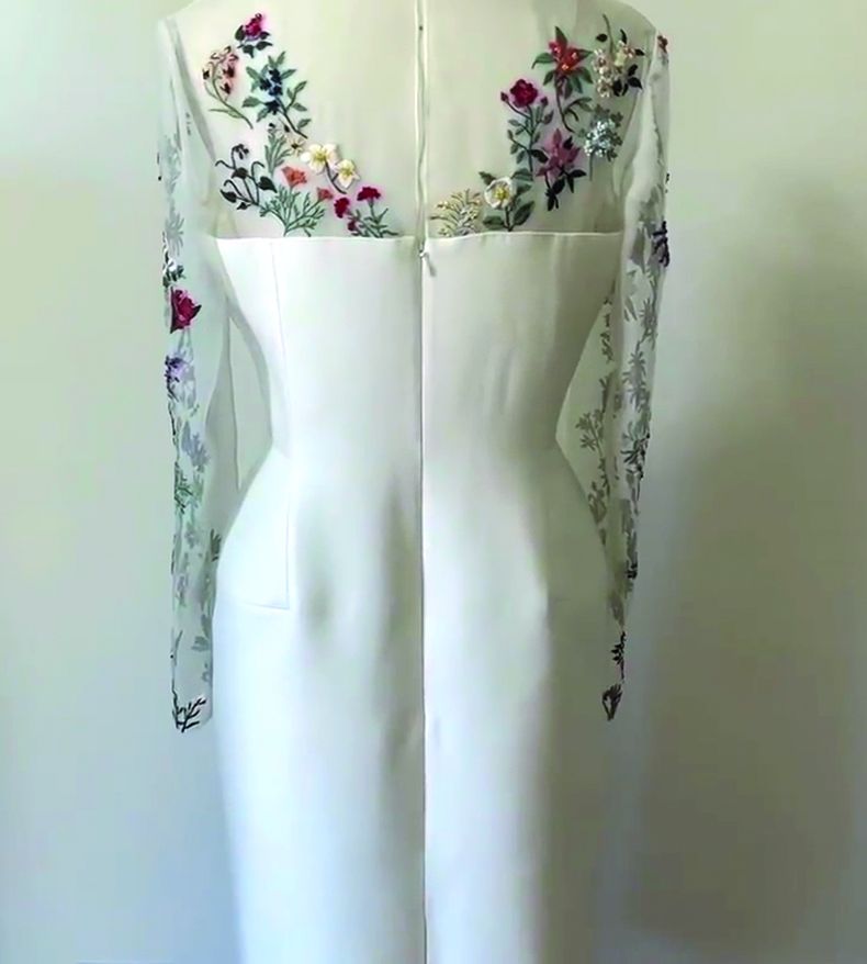 Look creado por la diseñadora uruguaya Gabriela Hearst para la primera dama, Jill Biden.
