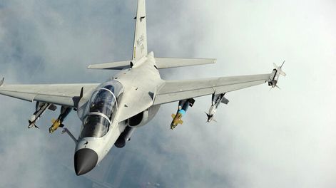 El M-346FA es un caza ligero de múltiples funciones. Foto: Leonardo.com
