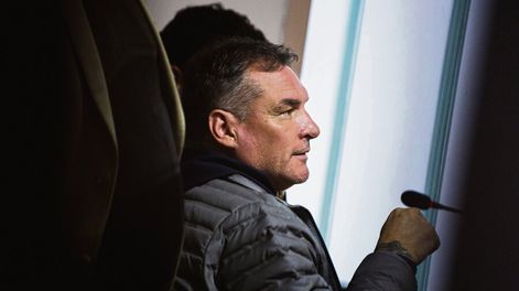 Alejandro Astesiano, exjefe de seguridad de Presidencia, durante una audiencia judicial. Foto: Mauricio Zina, adhocFOTOS