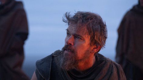 Matt Damon como Odiseo en La odisea.