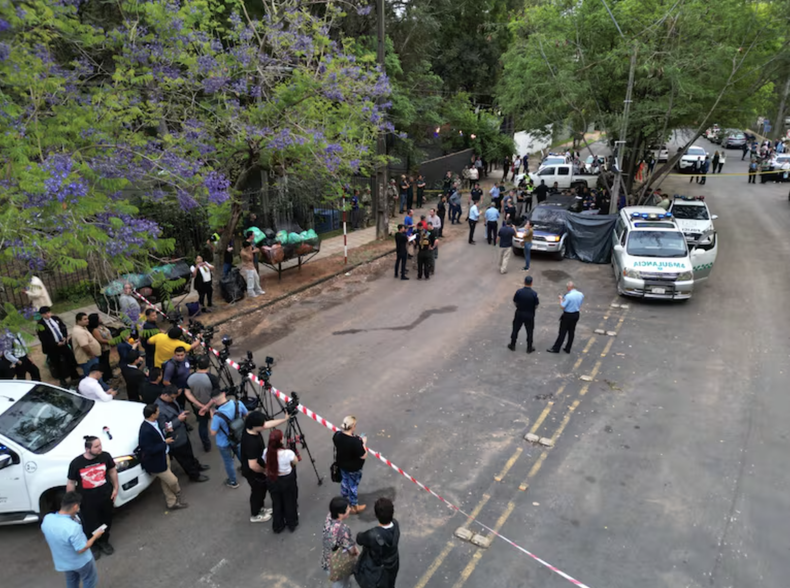 Lugar del asesinato de un militar que denunció corrupción en la cárcel donde está la esposa de Sebastián Marset