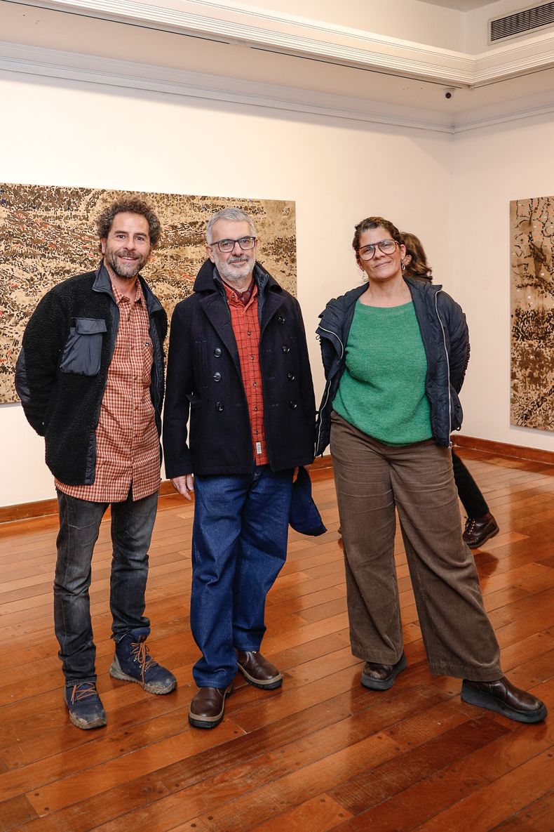 Alejandro Turell, Gustavo Vásquez y Valeria Frangelli.