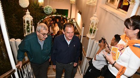 Enrique Montagno junto a Guido Manini Ríos.