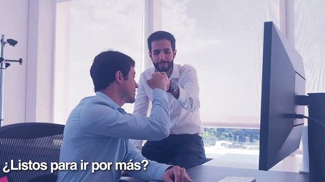 Captura de pantalla de un video institucional de Nation Traffic del 2020 en el que aparecen Diego Tayler y Daniel Padilla&nbsp;