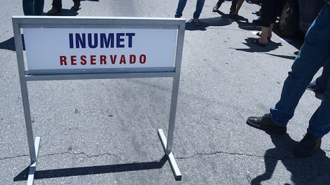 Concentración de trabajadores de Inumet