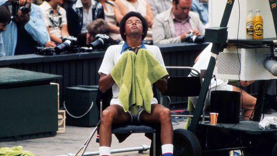 Arthur Ashe en su hora más gloriosa Arthur Ashe en su hora más gloriosa