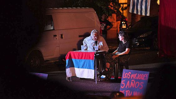 Mujica durante un acto del comité del Frente Amplio El 28. Foto: Instagarm comité Mujica durante un acto del comité del Frente Amplio El 28. Foto: Instagarm comité