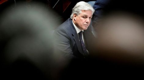 El canciller Francisco Bustillo está indagado por la entrega del pasaporte a Sebastián Marset. Foto: Javier Calvelo, adhocFOTOS