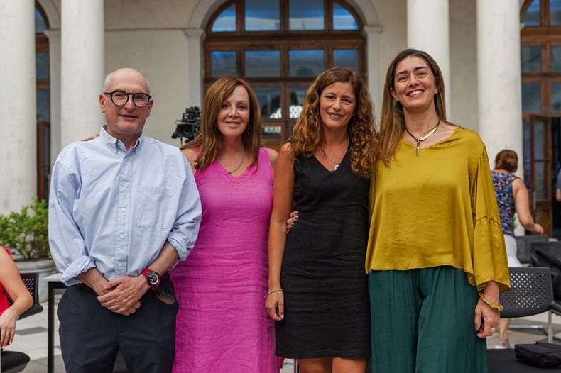 Jorge Musso, Cecilia Olivera, Verónica Puñales y Raquel Aguilar 