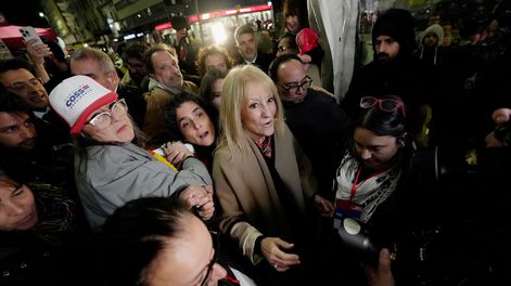 Carolina Cosse en la noche del 30 de junio