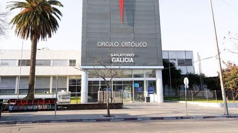 Sanatorio Galicia, otrora sede central de la mutualista Casa de Galicia, propiedad del Círculo Católico.