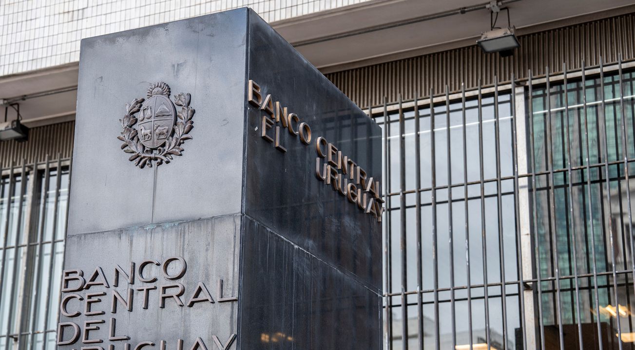 Banco Central del Uruguay en Montevideo.