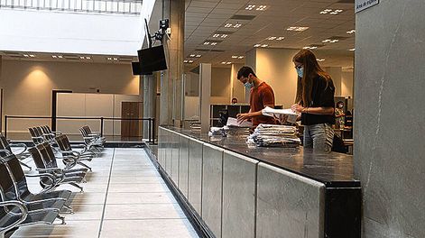 Un mostrador público. Foto: Poder Judicial