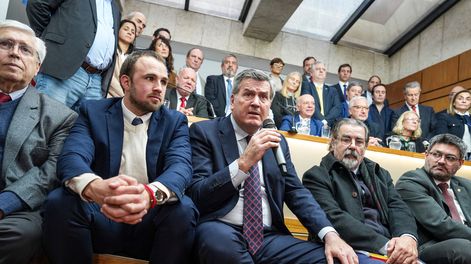 Coalición republicana en conferencia de prensa en el Palacio Legislativo, 9 de julio.&nbsp;