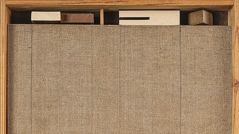 Búsqueda | Madera y tela de lino, obra de Juan de Andrés