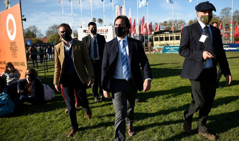 Luis Lacalle Pou visita la Expo Prado 2020. Foto: Daniel Rodriguez /adhocFOTOS