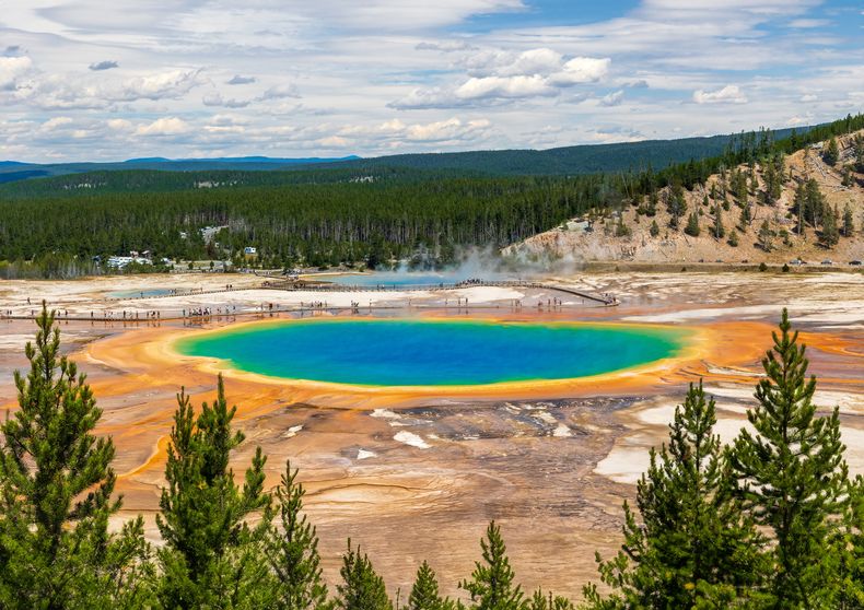 Fuentes termales del Parque Nacional de Yellowstone, en Estados Unidos.