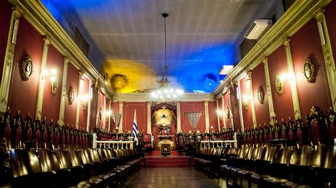 La Masonería recibió esta semana en su sede a los candidatos Álvaro Delgado y Pablo Mieres