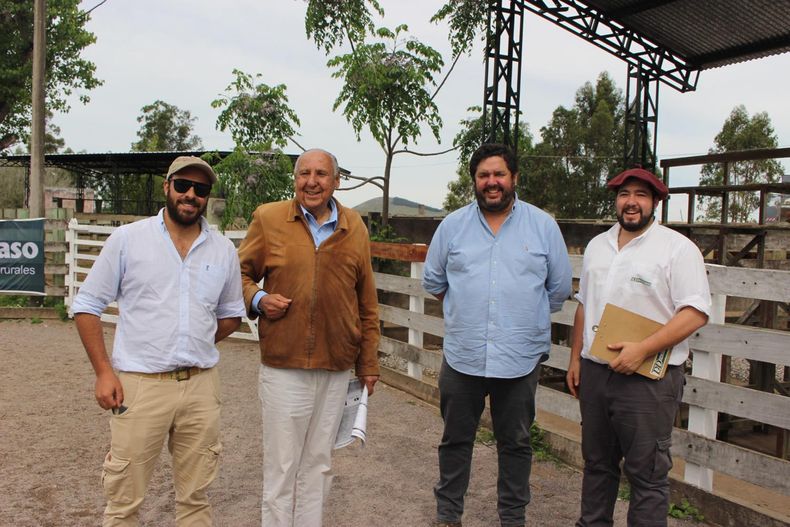 Diego Carabajal, Daniel Dutra, Alejandro Dutra y Andrés San Martín, integrantes de Escritorio Dutra