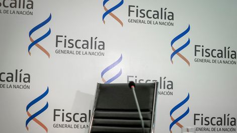 Conferencia de prensa en la sede de Fiscalía General de la Nación, en Montevideo
