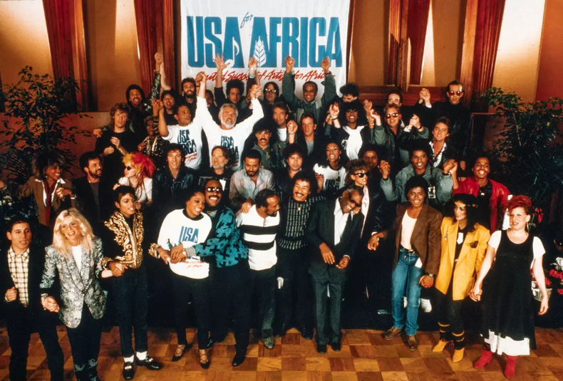 Los protagonistas de We are the World. Foto: Netflix