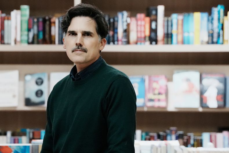 Pablo Maurette en la librería Feltrinelli.