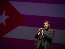 Fernando Pereira durante un acto en solidaridad con Cuba, en 2023. Fernando Pereira durante un acto en solidaridad con Cuba, en 2023.