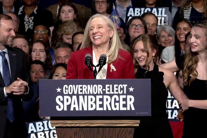 Abigail Spanberger se convertirá en la primera mujer gobernadora de Virginia y pondrá fin a cuatro años de gobierno republicano en el competitivo estado.
