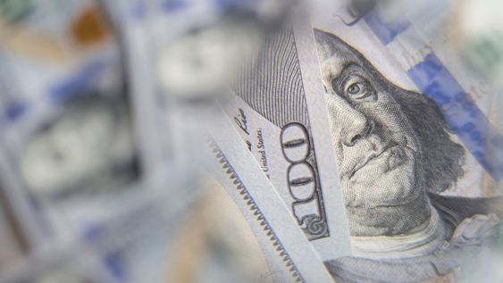 Billetes de dólares. Billetes de dólares.