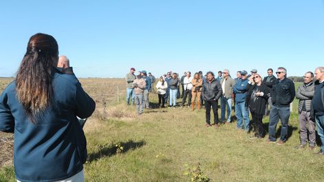 Los colonos productores relataron sus experiencias vinculadas a la radicación en el ex campo El Timote, en Florida. Foto: Presidencia