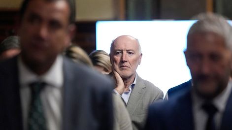 Roberto Lafluf en el Palacio Legislativo, octubre 2022