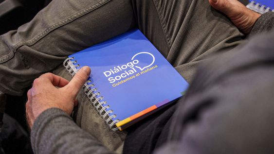 Uno de los eventos de discusión en torno al Diálogo Social, en julio de 2025.&nbsp;