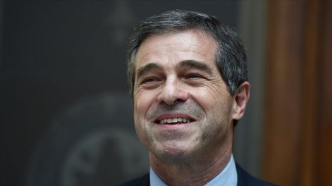 Ernesto Talvi el día que asumió como canciller de Uruguay, marzo 2020. Foto: Javier Calvelo / adhocFOTOS