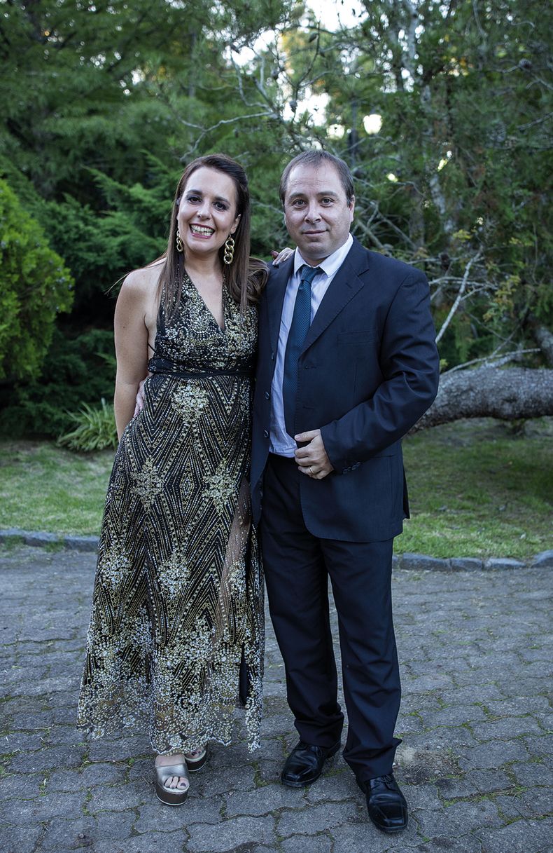 Paola Aguilar con Alejandro Lemes