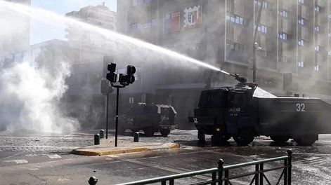 Estallido social ocurrido en 2019 en Chile contra el gobierno de Sebastián Piñera. Foto: AFP