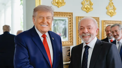 Luiz Inácio Lula da Silva llega a la Casa Blanca para reunirse con Donald Trump.