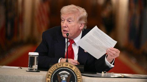 Donald Trump durante una reunión en la Casa Blanca, 6 de febrero de 2026.