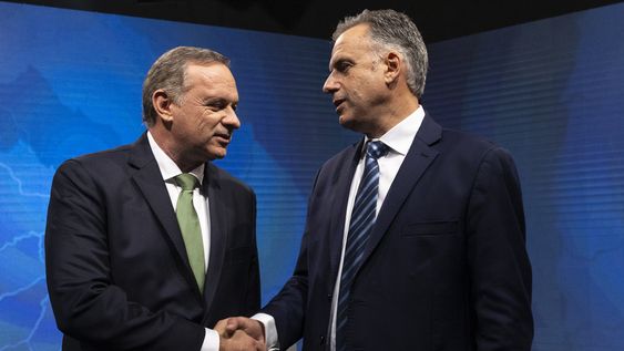 Delgado y Orsi, tras el debate del domingo 17 Delgado y Orsi, tras el debate del domingo 17