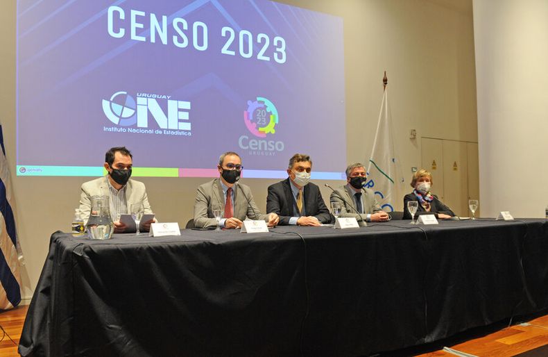 Conferencia lanzamiento Censo 2023. Foto: Presidencia.