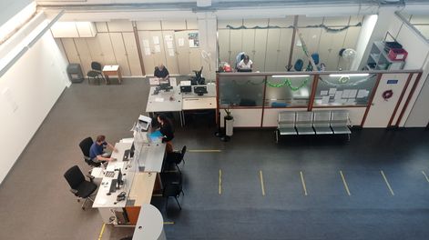 Una oficina ministerial.