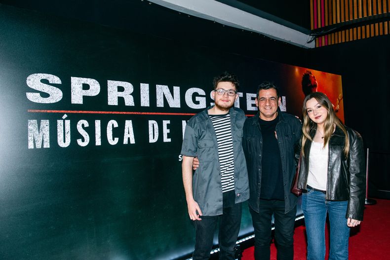 Martín, Hugo y Cecilia Díaz.