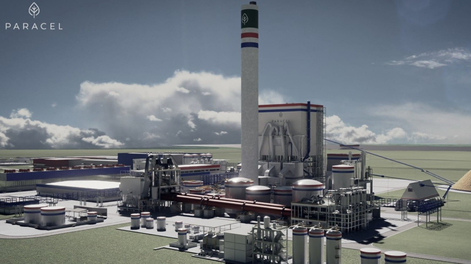 Así se verá la planta de celulosa de Paracel, en Paraguay, una vez construida; la inversión rondará los US$ 3.600 millones y será financiada con capital y deuda de largo plazo, según informó BID Invest