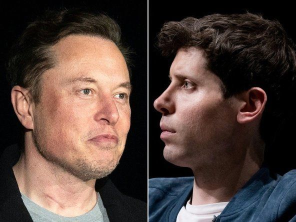 Elon Musk y Sam Altman.