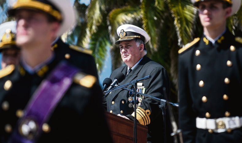 Jorge Wilson, comandante en jefe de la Armada, recomendó al ministro de Defensa la compra de los buques a Cardama. Fotos: Javier Calvelo, adhocFOTOS