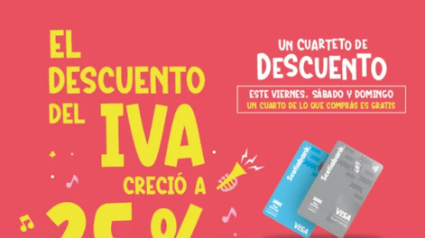Campaña “Te devolvemos el IVA”, en shopping Tres Cruces.