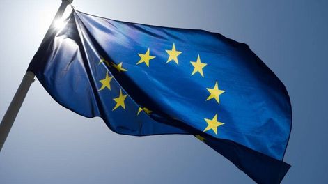 Bandera de la Unión Europea.